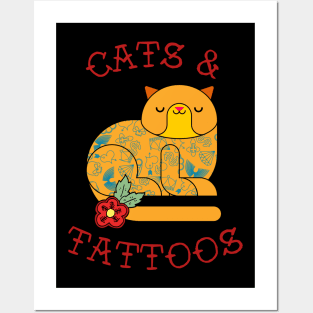 Cats and Tattoos Posters and Art